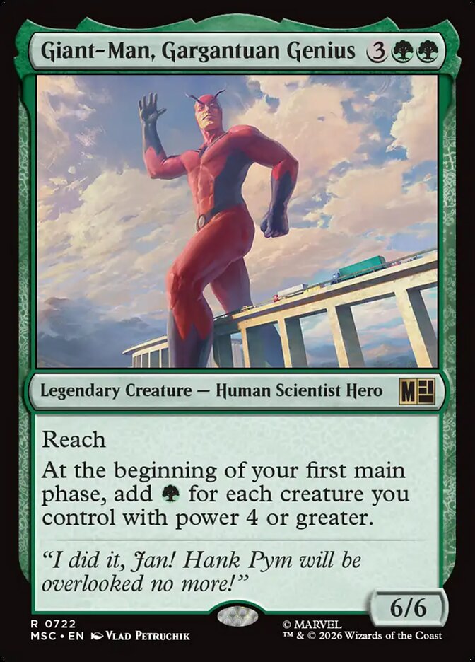 Giant-Man, Gargantuan Genius (722) - Marvel Super Heroes Commander (MSC)