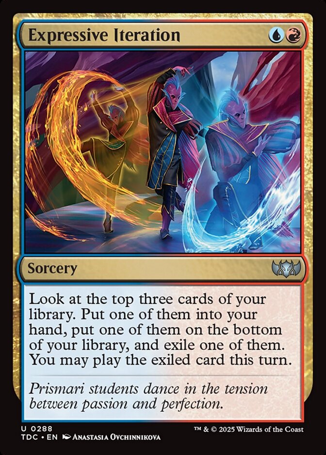Expressive Iteration (288) - Tarkir: Dragonstorm Commander (TDC)