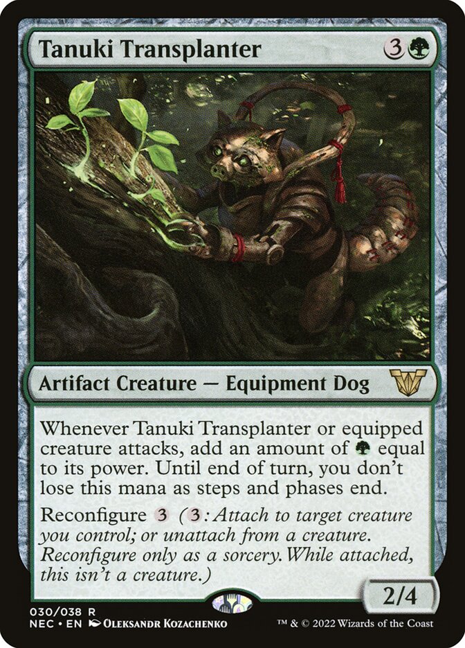 Tanuki Transplanter (30) - Neon Dynasty Commander (NEC)