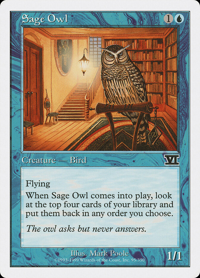 Sage Owl (95) - Classic Sixth Edition (6ED)