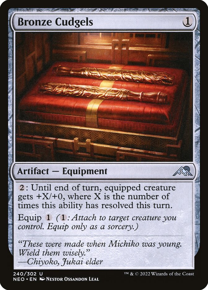 Bronze Cudgels (240) - Kamigawa: Neon Dynasty (NEO)