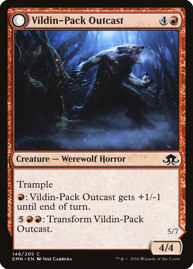 Vildin-Pack Outcast // Dronepack Kindred (148) - Eldritch Moon (EMN)