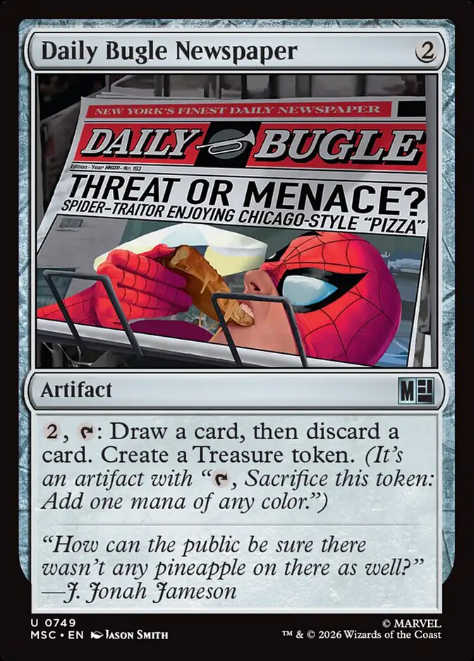 Daily Bugle Newspaper (749) - Marvel Super Heroes Commander (MSC)