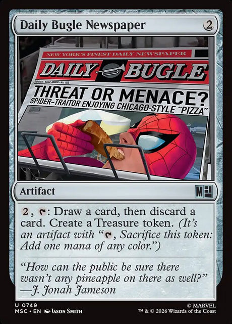 Daily Bugle Newspaper (749) - Marvel Super Heroes Commander (MSC)