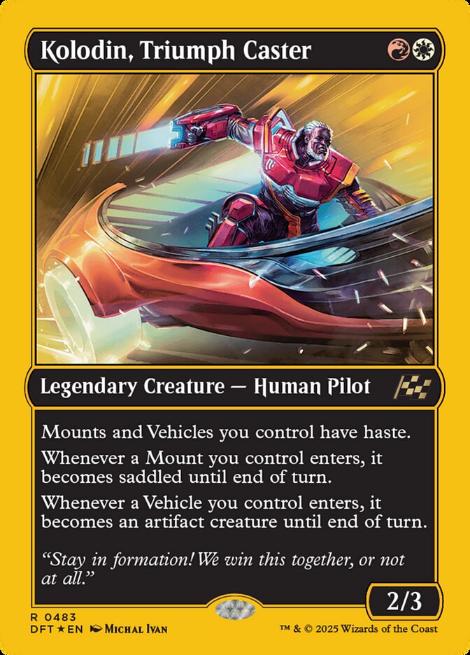 Kolodin, Triumph Caster - [First Place Foil] Aetherdrift (DFT)