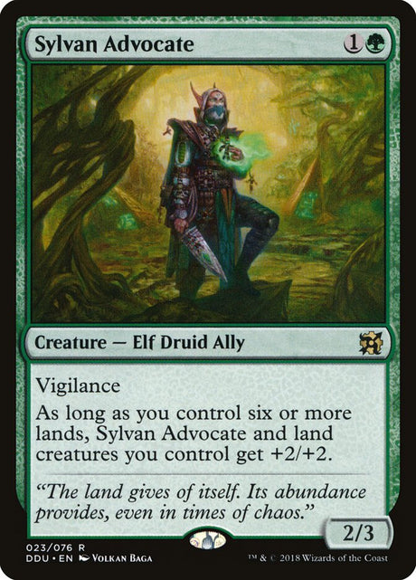 Sylvan Advocate (23) - Duel Decks: Elves vs. Inventors (DDU)
