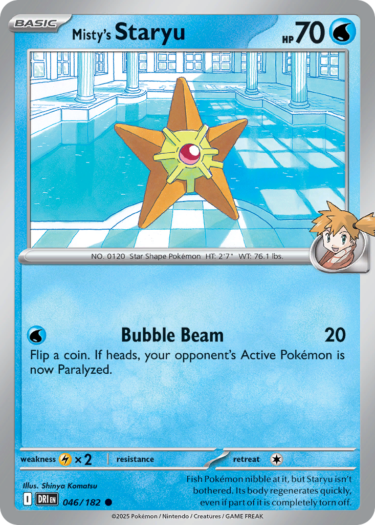 Misty's Staryu (46/182) - Destined Rivals (DRI)