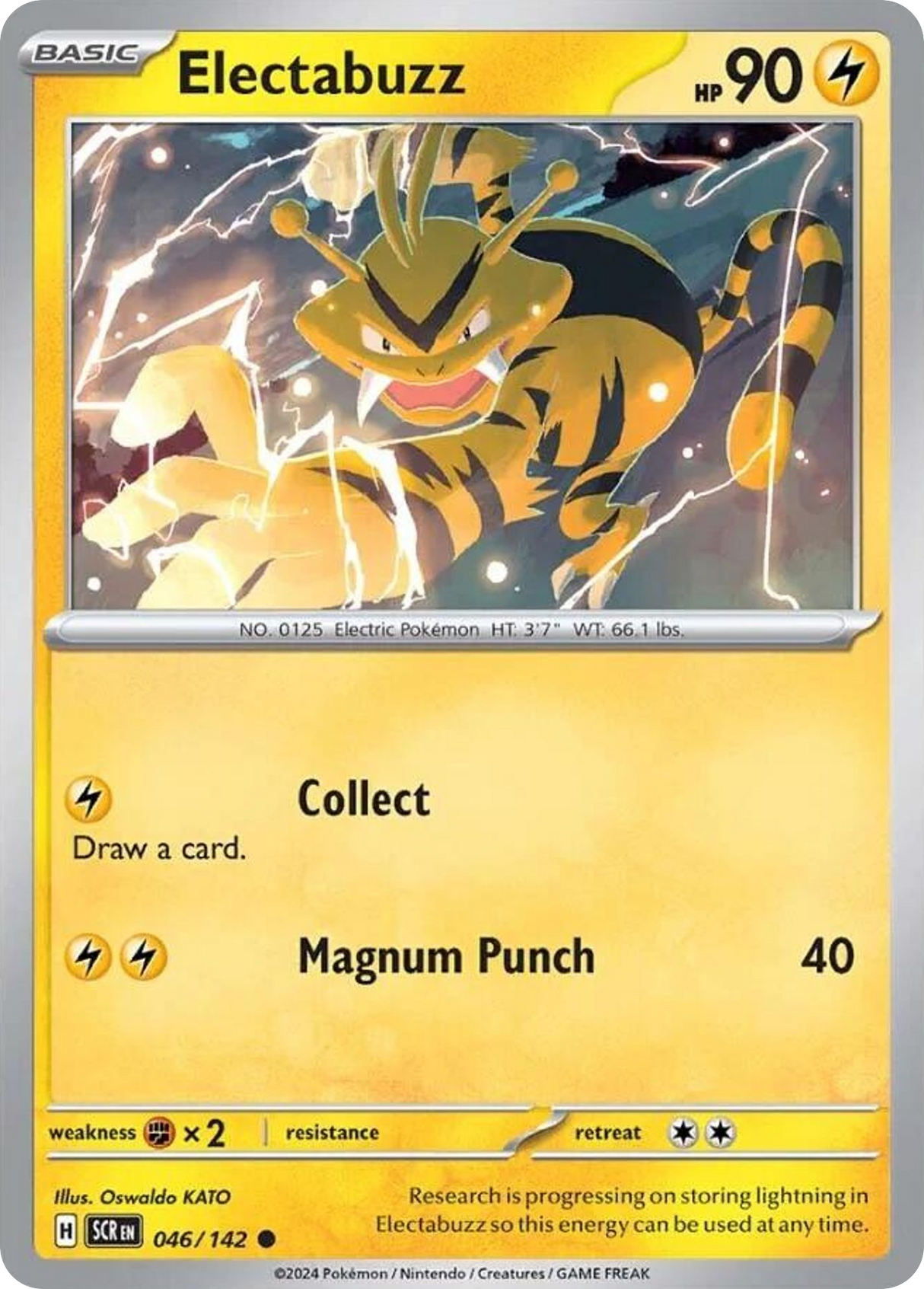 Electabuzz (46/142) - [Reverse Holo] Stellar Crown (SCR)