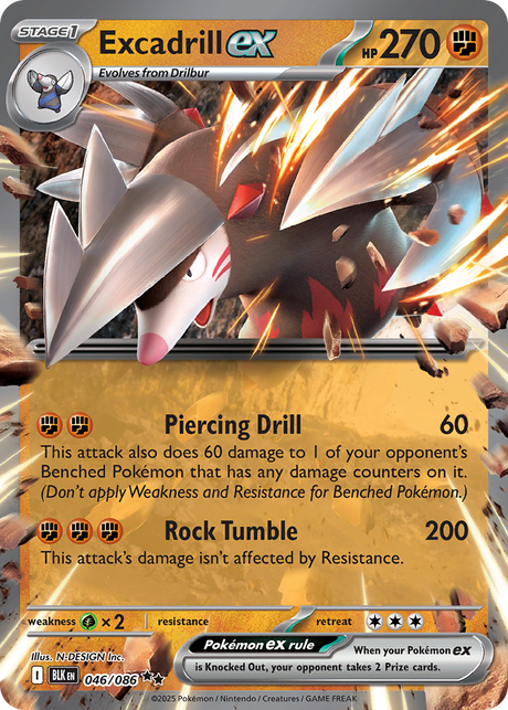 Excadrill ex (46/86) - Black Bolt (BLK)