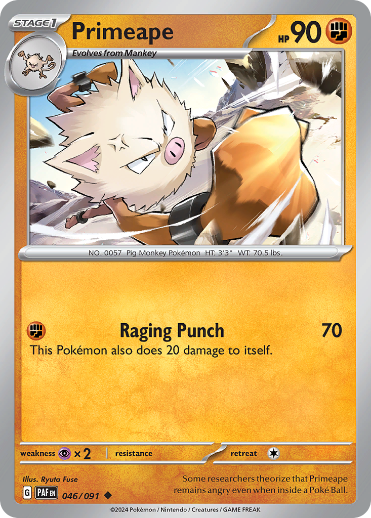 Primeape (46/91) - Paldean Fates (PAF)