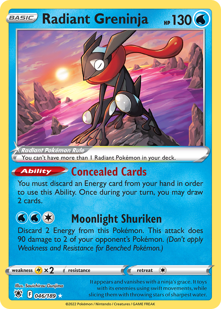 Radiant Greninja (46/189) - [Radiant Holo] Astral Radiance (ASR)