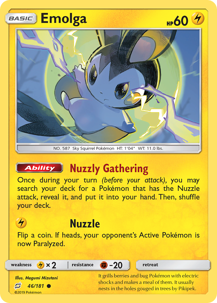 Emolga (46/181) - [Reverse Holo] Team Up (TEU)