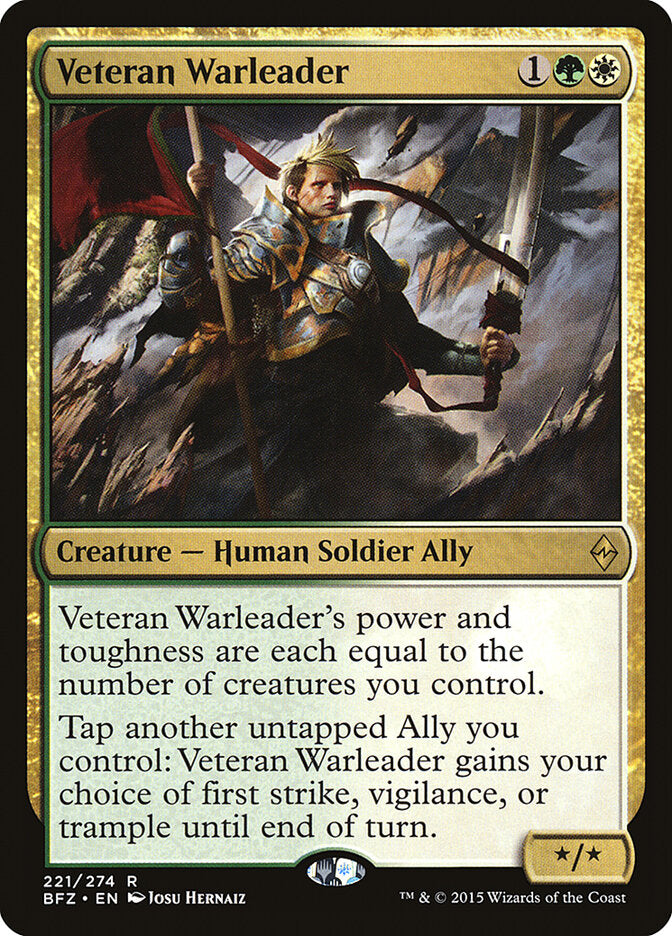 Veteran Warleader (221) - Battle for Zendikar (BFZ)