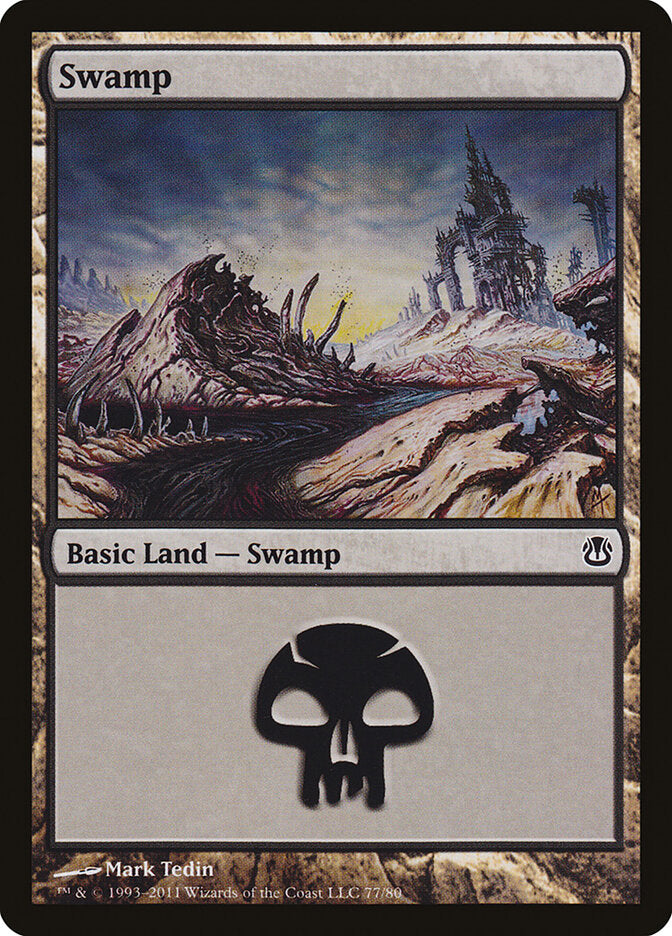 Swamp (77) - Duel Decks: Ajani vs. Nicol Bolas (DDH)