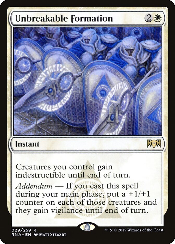 Unbreakable Formation (29) - Ravnica Allegiance (RNA)