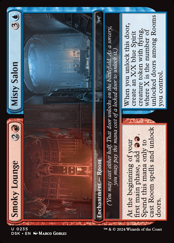 Smoky Lounge // Misty Salon - [Foil] Duskmourn: House of Horror (DSK)