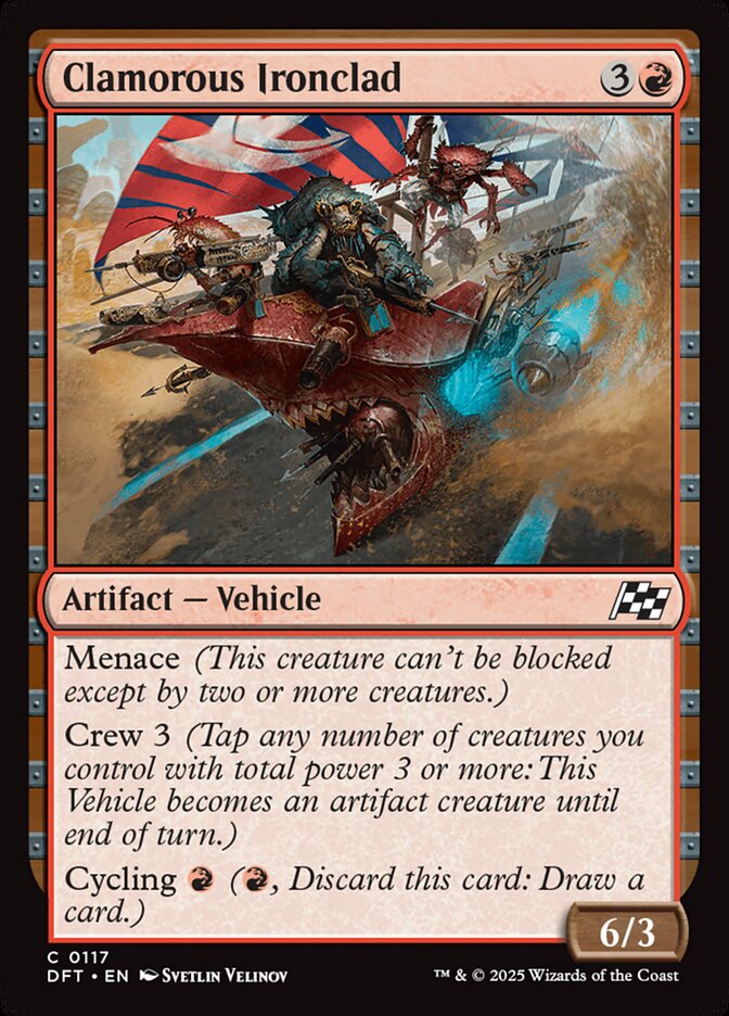 Clamorous Ironclad (117) - Aetherdrift (DFT)