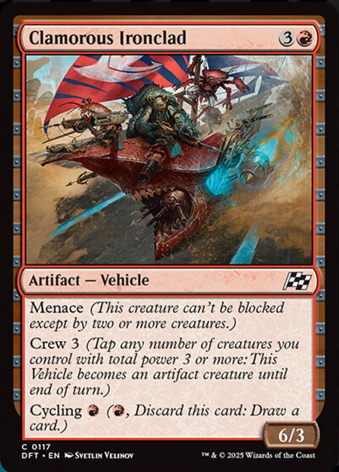 Clamorous Ironclad - [Foil] Aetherdrift (DFT)