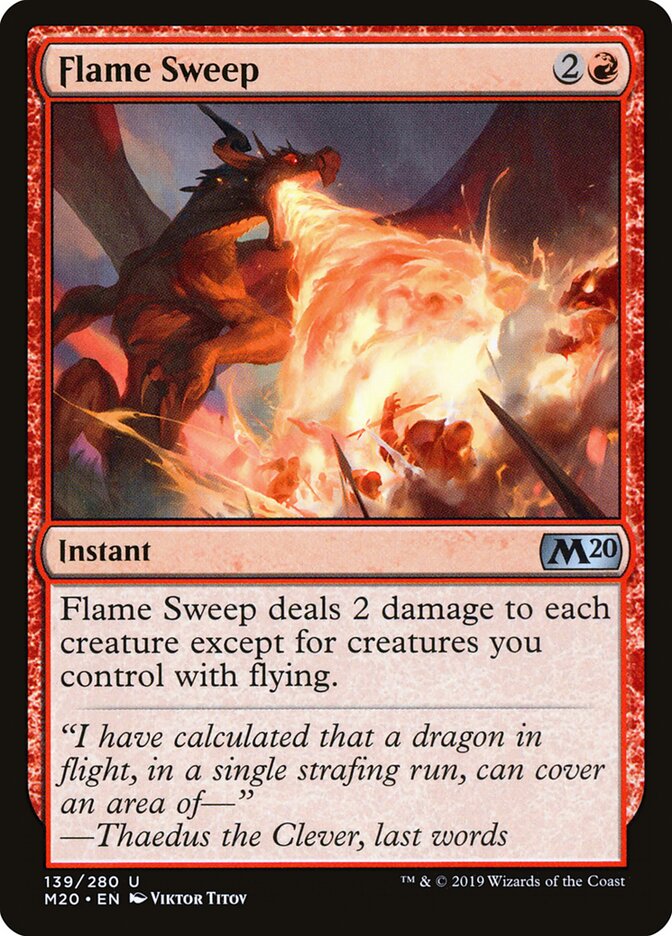Flame Sweep (139) - Core Set 2020 (M20)