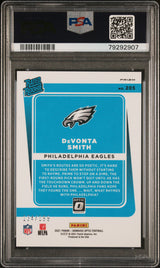 2021 Panini Donruss Optic Devonta Smith #205 Orange /199 (PSA 9)