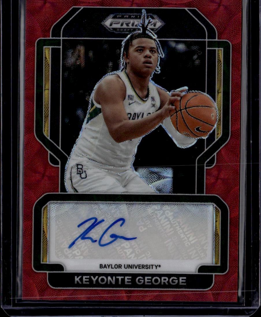 2022 Panini Prizm Draft Picks Keyonte George Auto Choice Red /88