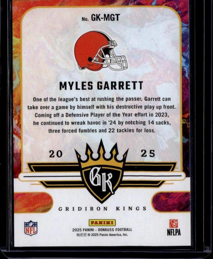 2025 Donruss Myles Garrett #GK-MGT Gridiron Kings