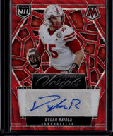 2025 Panini Mosaic Dylan Raiola Future Scripts Auto Red Wave