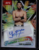 2025 Topps Chrome UFC Tagir Ulanbekov Future Stars Auto Black Refractor /10