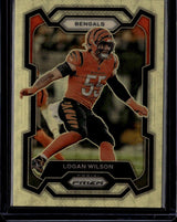 2023 Panini Prizm #60 Logan Wilson Gold Vinyl /5