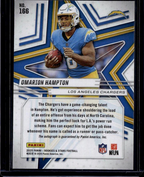 2025 Panini Rookies & Stars #166 Omarion Hampton True Blue /99