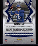 2025 Panini Phoenix #200 Jaxson Dart Bronze Lazer Prizm /15