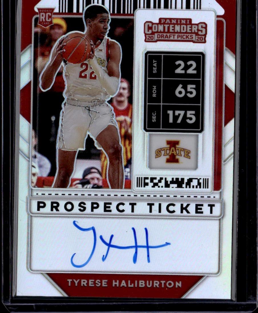 2020 Panini Contenders Draft Picks #61 Tyrese Haliburton Prospect Ticket Auto
