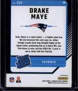 2024 Donruss Optic #229 Drake Maye Purple Shock