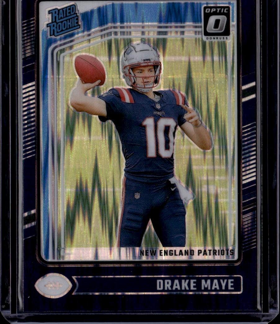 2024 Donruss Optic #229 Drake Maye Purple Shock