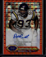 2023 Topps Composite #TCA-JRA John Randle Auto Orange Geometric Refractor #/25