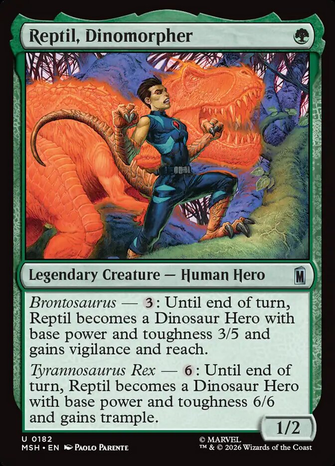 Reptil, Dinomorpher (182) - Marvel Super Heroes (MSH)