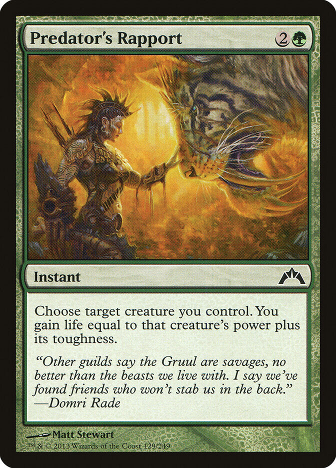 Predator's Rapport (129) - Gatecrash (GTC)
