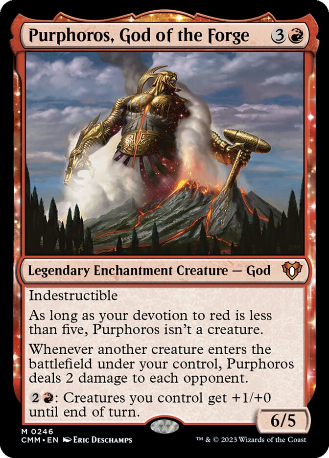 Purphoros, God of the Forge (246) - Commander Masters (CMM)
