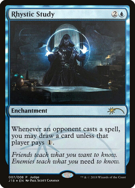 Rhystic Study (7) - Judge Gift Cards 2018 (J18)