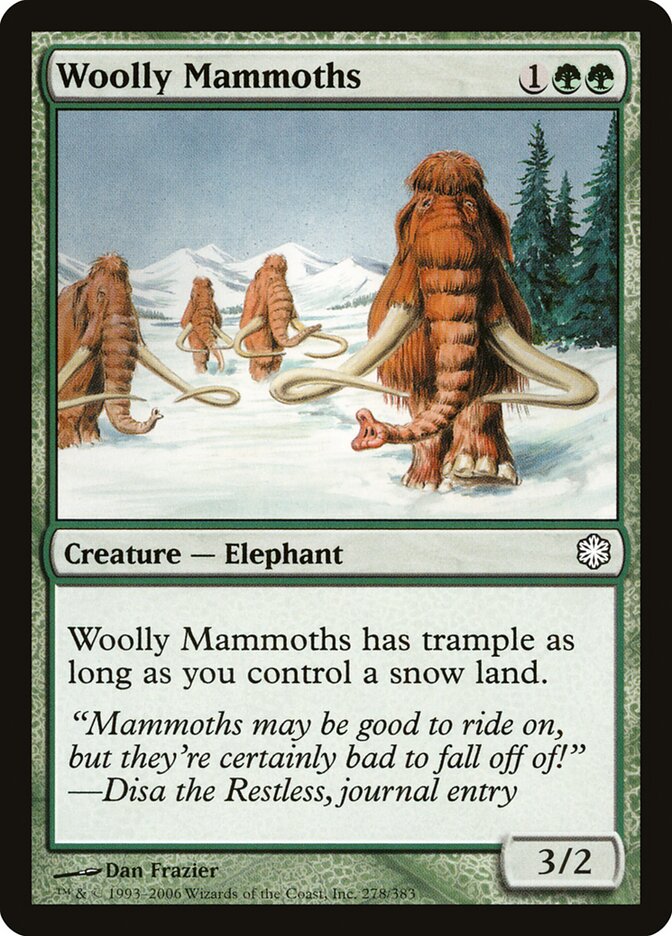 Woolly Mammoths (278) - Coldsnap Theme Decks (CST)
