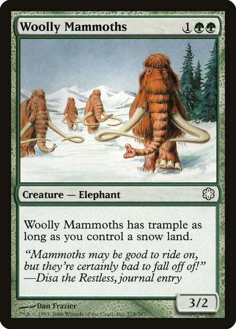 Woolly Mammoths (278) - Coldsnap Theme Decks (CST)