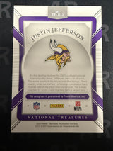 2020 Panini National Treasures #TF-JUJ Justin Jefferson The Future /25