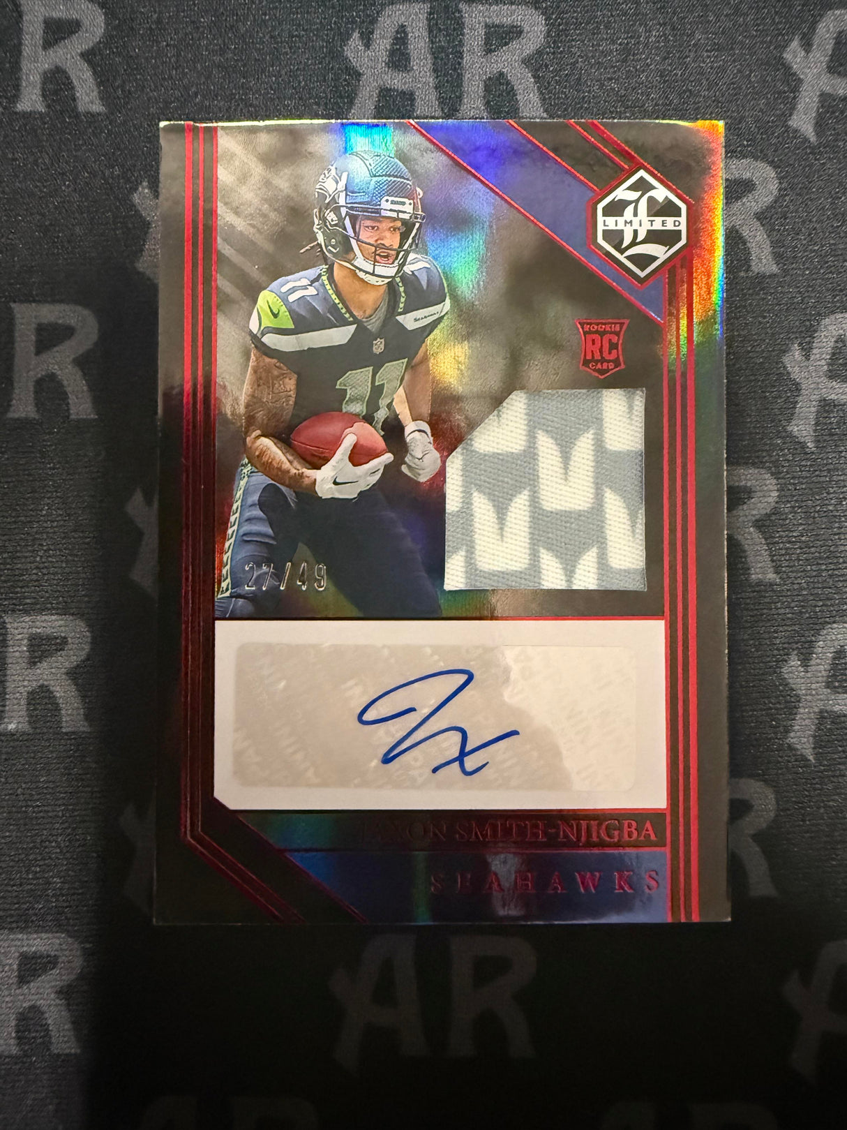 2023 Panini Limited #117 Jaxon Smith-Njigba Ruby Spotlight /49