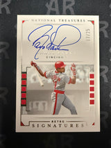 2020 Panini National Treasures #RS-BL Barry Larkin Retro Signatures /25