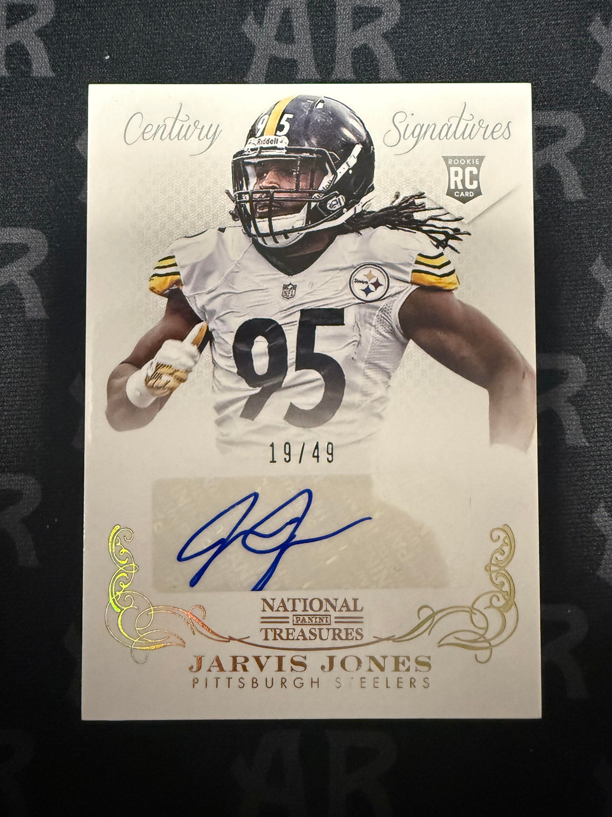 2013 Panini National Treasures #285 Jarvis Jones Century Gold Auto /49