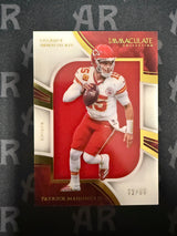 2023 Panini Immaculate #CIJ-PM Patrick Mahomes II Clearly Immaculate Jerseys /99