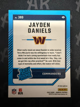 2024 Donruss #389 Jayden Daniels Optic Rated Rookies Preview Red Wave