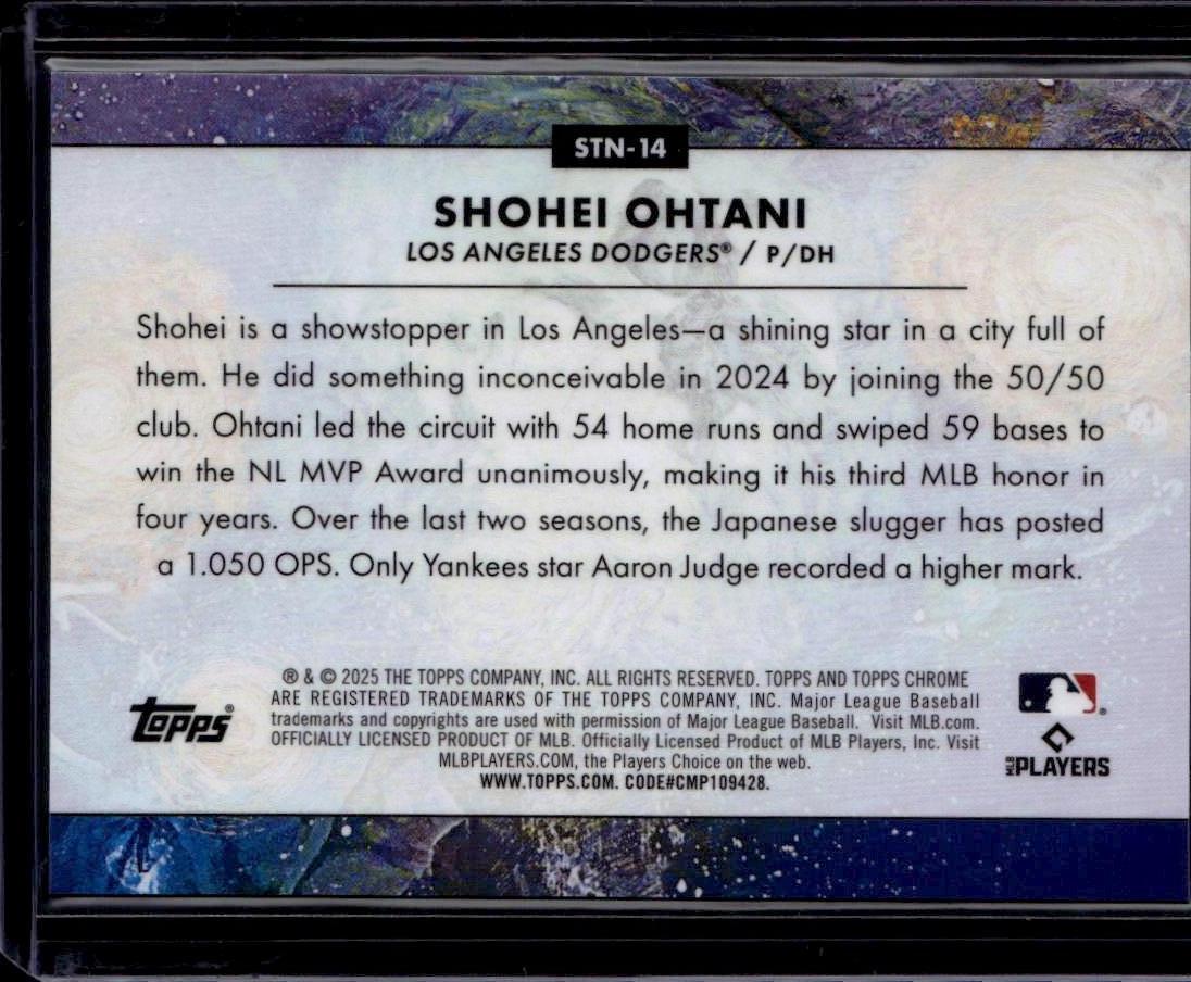 2025 Topps Chrome Cosmic Shohei Ohtani #STN-14 Stars in the Night