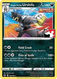 Single Strike Urshifu (108) - Prize Pack Series Cards