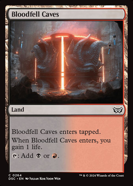 Bloodfell Caves (264) - Duskmourn: House of Horror Commander (DSC)